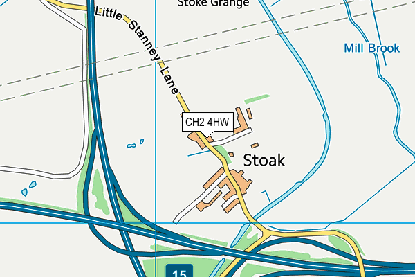 CH2 4HW map - OS VectorMap District (Ordnance Survey)