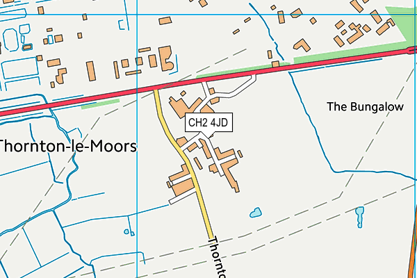 CH2 4JD map - OS VectorMap District (Ordnance Survey)