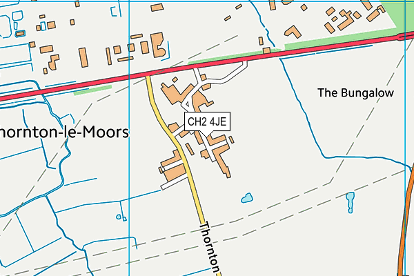 CH2 4JE map - OS VectorMap District (Ordnance Survey)