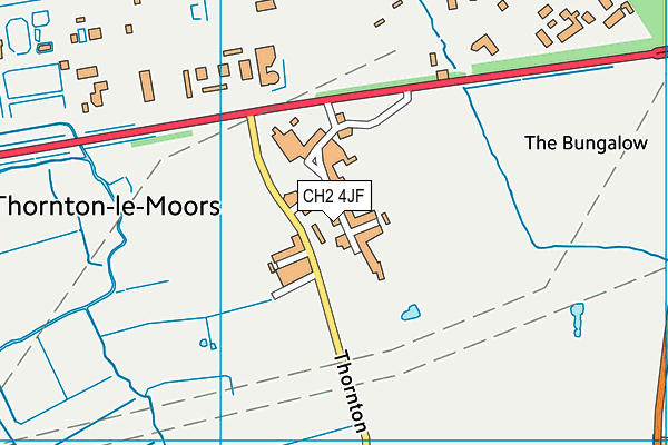 CH2 4JF map - OS VectorMap District (Ordnance Survey)