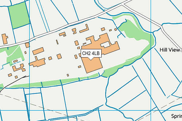 CH2 4LB map - OS VectorMap District (Ordnance Survey)