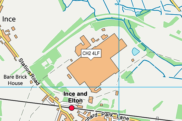 CH2 4LF map - OS VectorMap District (Ordnance Survey)