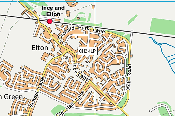 CH2 4LP map - OS VectorMap District (Ordnance Survey)