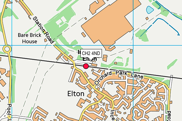 CH2 4ND map - OS VectorMap District (Ordnance Survey)