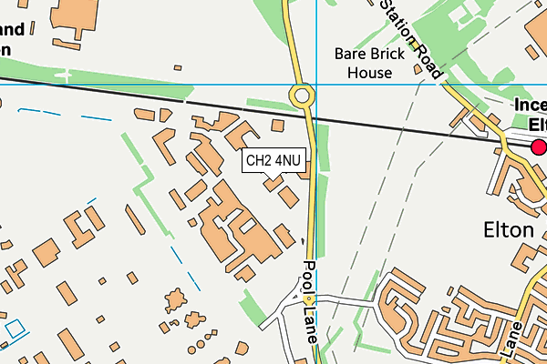 CH2 4NU map - OS VectorMap District (Ordnance Survey)