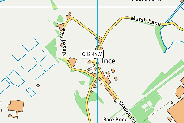 CH2 4NW map - OS VectorMap District (Ordnance Survey)