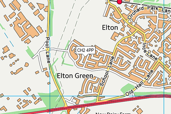 CH2 4PP map - OS VectorMap District (Ordnance Survey)