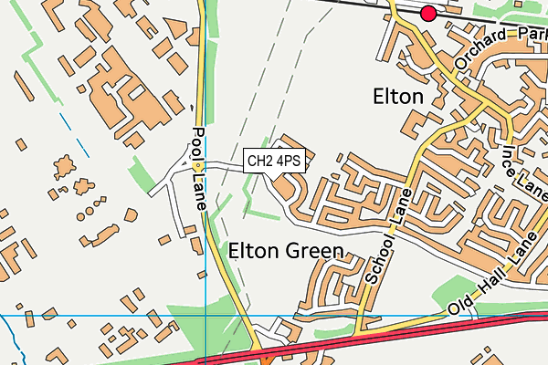 CH2 4PS map - OS VectorMap District (Ordnance Survey)