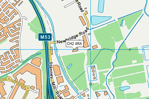 CH2 4RA map - OS VectorMap District (Ordnance Survey)