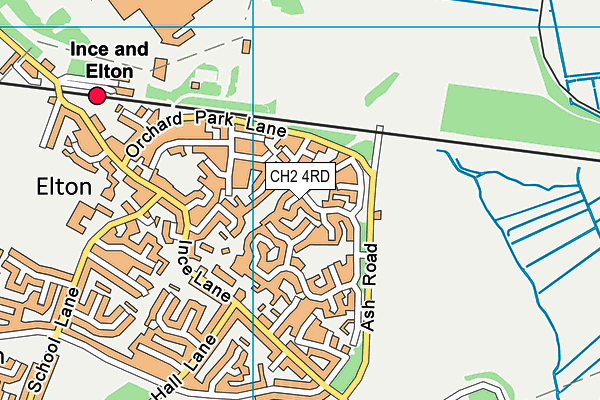 CH2 4RD map - OS VectorMap District (Ordnance Survey)