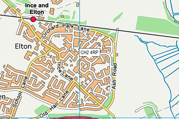 CH2 4RP map - OS VectorMap District (Ordnance Survey)