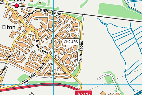 CH2 4RS map - OS VectorMap District (Ordnance Survey)