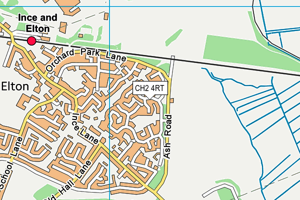 CH2 4RT map - OS VectorMap District (Ordnance Survey)