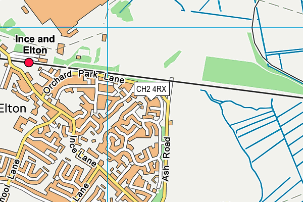 CH2 4RX map - OS VectorMap District (Ordnance Survey)