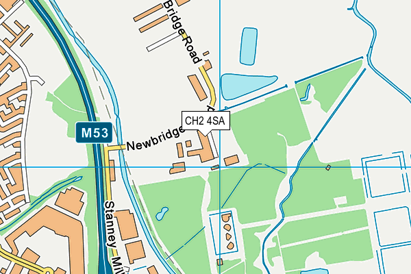 CH2 4SA map - OS VectorMap District (Ordnance Survey)