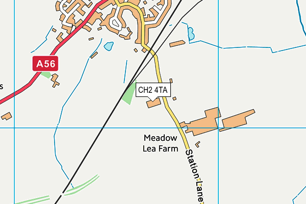 CH2 4TA map - OS VectorMap District (Ordnance Survey)