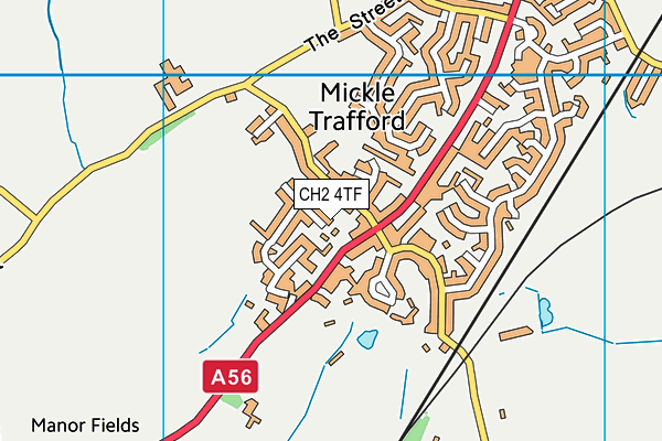 CH2 4TF map - OS VectorMap District (Ordnance Survey)