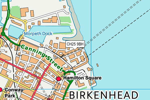 CH25 9BH map - OS VectorMap District (Ordnance Survey)