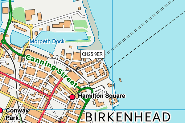 CH25 9ER map - OS VectorMap District (Ordnance Survey)