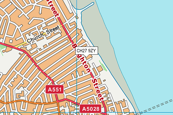 CH27 9ZY map - OS VectorMap District (Ordnance Survey)
