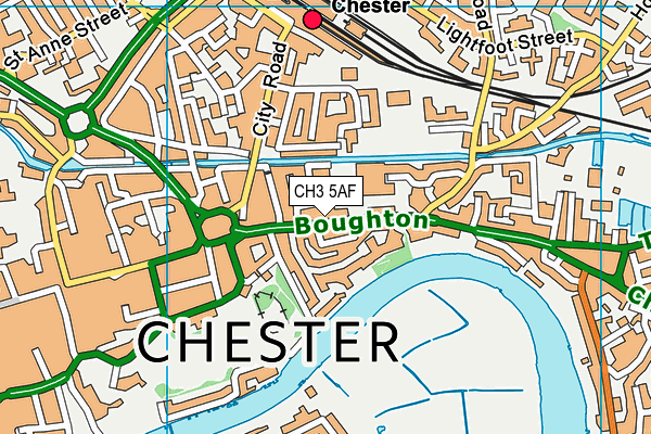 CH3 5AF map - OS VectorMap District (Ordnance Survey)