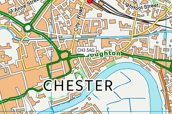 CH3 5AG map - OS VectorMap District (Ordnance Survey)