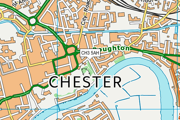 CH3 5AH map - OS VectorMap District (Ordnance Survey)