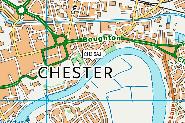 CH3 5AJ map - OS VectorMap District (Ordnance Survey)