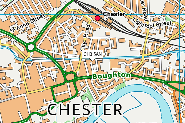 CH3 5AN map - OS VectorMap District (Ordnance Survey)