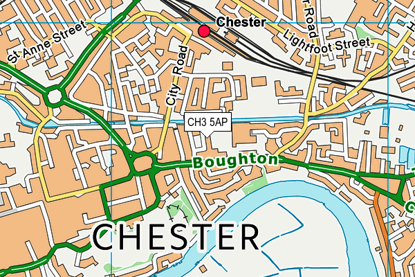 CH3 5AP map - OS VectorMap District (Ordnance Survey)