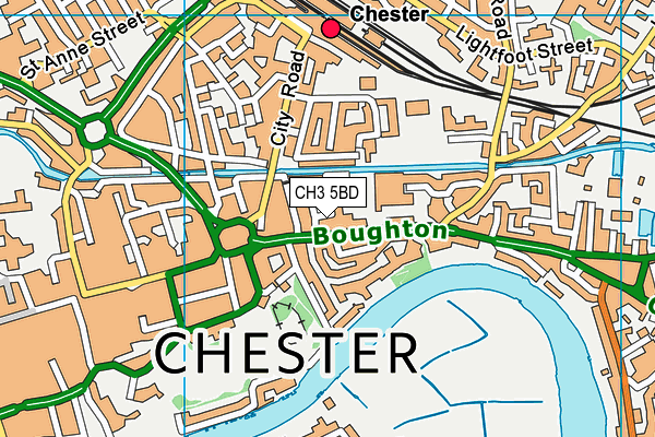 CH3 5BD map - OS VectorMap District (Ordnance Survey)