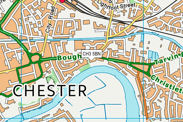 CH3 5BN map - OS VectorMap District (Ordnance Survey)