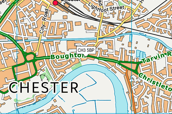 CH3 5BP map - OS VectorMap District (Ordnance Survey)