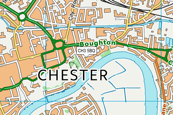 CH3 5BQ map - OS VectorMap District (Ordnance Survey)