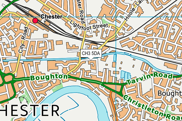 CH3 5DA map - OS VectorMap District (Ordnance Survey)