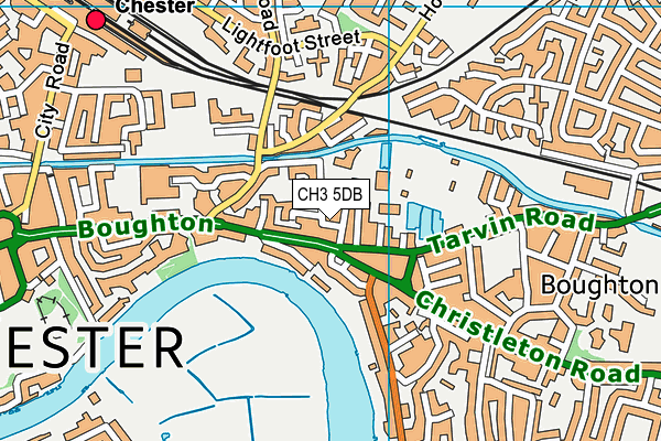 CH3 5DB map - OS VectorMap District (Ordnance Survey)