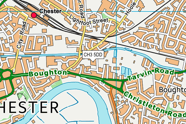 CH3 5DD map - OS VectorMap District (Ordnance Survey)