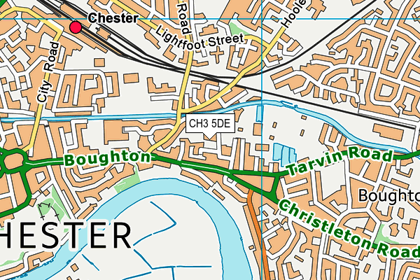 CH3 5DE map - OS VectorMap District (Ordnance Survey)