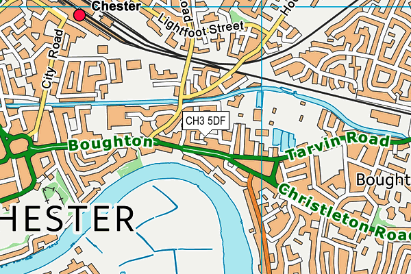 CH3 5DF map - OS VectorMap District (Ordnance Survey)