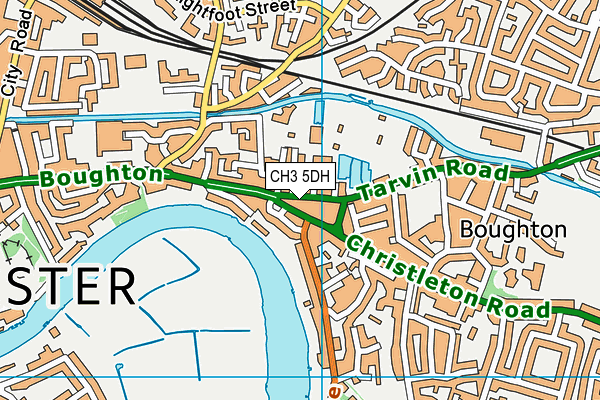 CH3 5DH map - OS VectorMap District (Ordnance Survey)