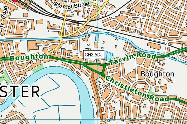 CH3 5DJ map - OS VectorMap District (Ordnance Survey)