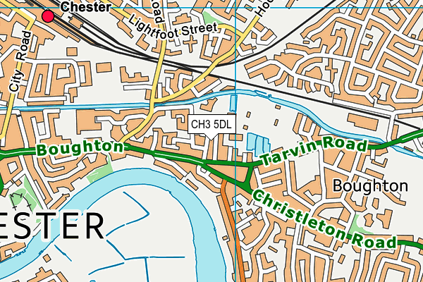 CH3 5DL map - OS VectorMap District (Ordnance Survey)