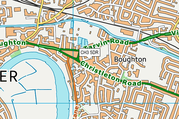 CH3 5DR map - OS VectorMap District (Ordnance Survey)