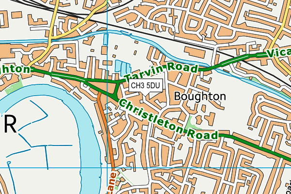 CH3 5DU map - OS VectorMap District (Ordnance Survey)