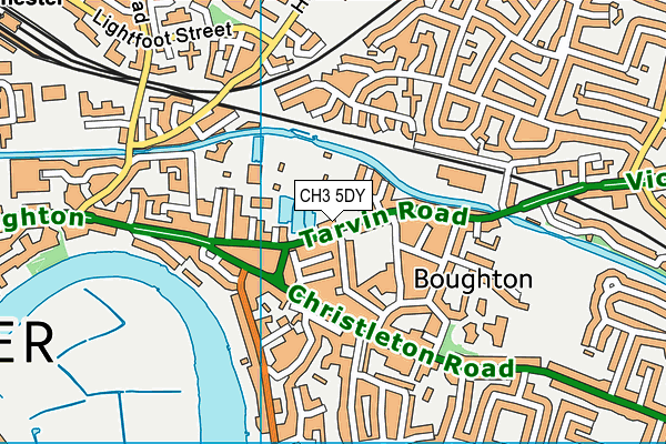 CH3 5DY map - OS VectorMap District (Ordnance Survey)