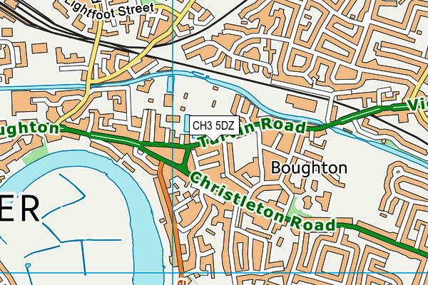 CH3 5DZ map - OS VectorMap District (Ordnance Survey)