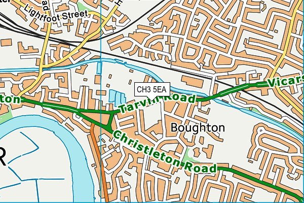 CH3 5EA map - OS VectorMap District (Ordnance Survey)