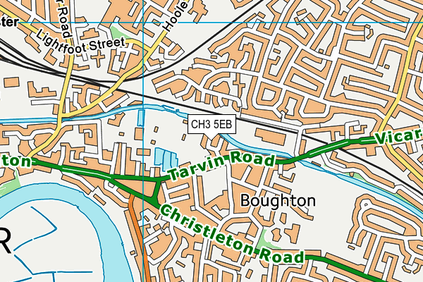 CH3 5EB map - OS VectorMap District (Ordnance Survey)