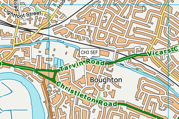 CH3 5EF map - OS VectorMap District (Ordnance Survey)