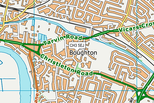 CH3 5EJ map - OS VectorMap District (Ordnance Survey)